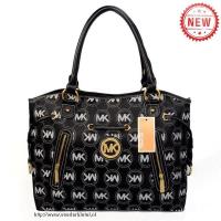 michael kors logo monogram groot zwart bakken Rotterdam Winkel 7wa74679